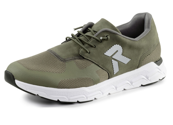 Slipper & Schnürschuhe - Rieker Sneaker mit elastischer Zierschnürung, in Größe 040 bis 047, in Farbe OLIV Ansicht 1