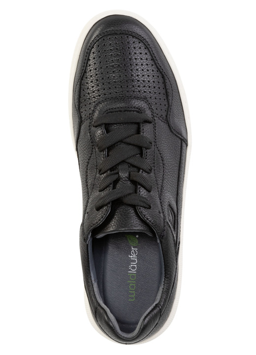 Slipper & Schnürschuhe - Waldläufer Schnürschuh aus genarbtem Nappaleder, in Größe 10 bis 9 1/2, in Farbe SCHWARZ Ansicht 2