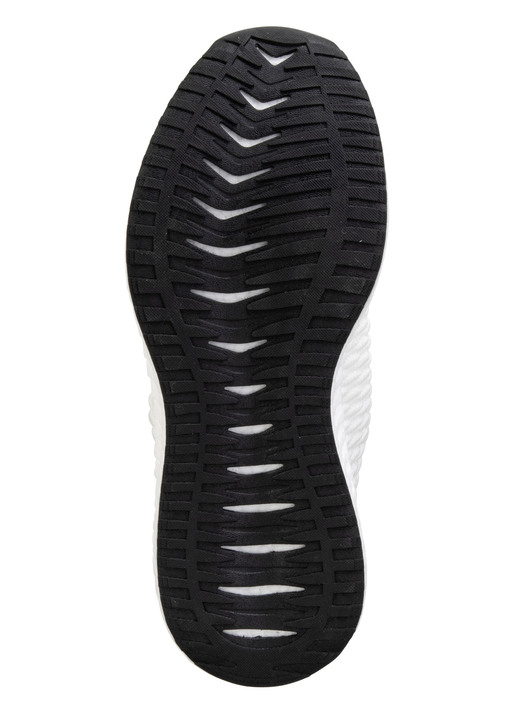 Slipper & Schnürschuhe - Schnür-Sneaker aus strukturiertem Textilmaterial, in Größe 040 bis 046, in Farbe WEISS Ansicht 3