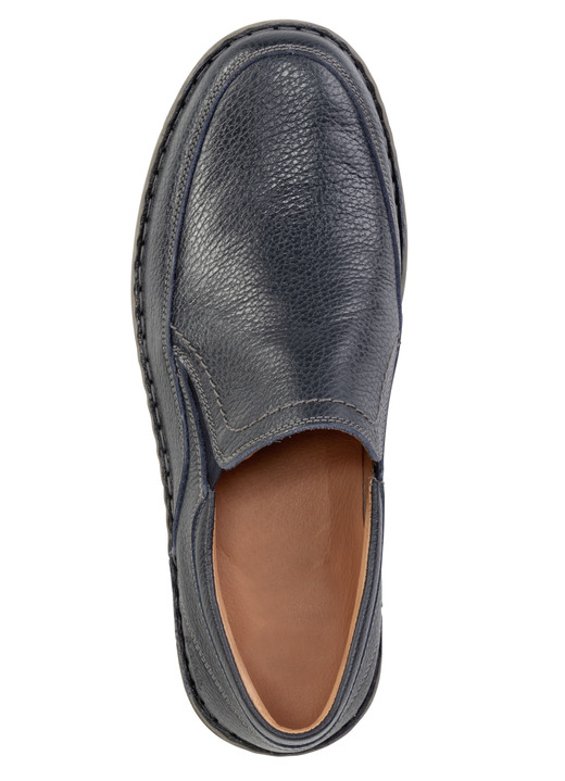 Slipper & Schnürschuhe - GINO GALANTE Slipper aus genarbtem Nappaleder, in Größe 040 bis 046, in Farbe DUNKELBLAU Ansicht 2