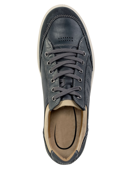 Schuhe - GINO Galante Sneaker mit Kontrast-Besätzen und Zierlochung, in Größe 040 bis 047, in Farbe BLAU Ansicht 2
