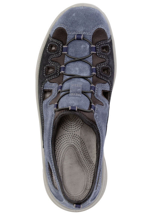 Slipper & Schnürschuhe - GINO GALANTE Slipper mit elastischer Zierschnürung, in Größe 040 bis 047, in Farbe BLAU Ansicht 2