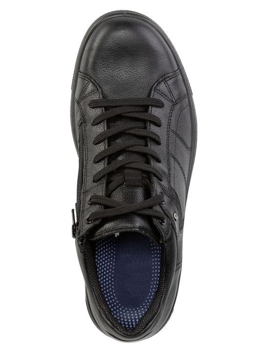 Slipper & Schnürschuhe - GINO GALANTE Schnürschuh aus Nubukleder mit Kontrastbesätzen, in Größe 040 bis 047, in Farbe SCHWARZ Ansicht 2