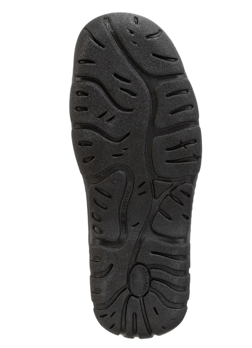 Slipper & Schnürschuhe - GINO GALANTE Slipper aus genarbtem Rind-Nappaleder, in Größe 040 bis 046, in Farbe SCHWARZ Ansicht 3