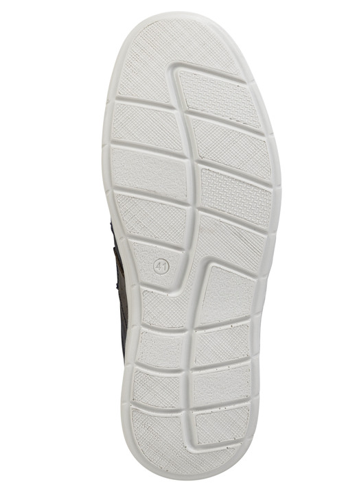 Slipper & Schnürschuhe - GINO GALANTE Slipper aus luftig perforiertem Rind-Nubukleder, in Größe 040 bis 046, in Farbe DUNKELBLAU Ansicht 3