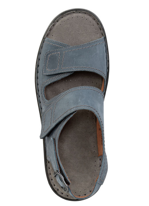 Sandalen & Pantoletten - GINO GALANTE Sandale aus gefettetem, schattiertem Rind-Nubukleder Ansicht 2 Sandalen & Pantoletten - GINO GALANTE Sandale aus gefettetem, schattiertem Rind-Nubukleder, in Größe 040 bis 047, in Farbe JEANS Ansicht 2