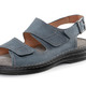 Sandalen & Pantoletten - GINO GALANTE Sandale aus gefettetem, schattiertem Rind-Nubukleder – Farbe JEANS – Ansicht 1 Sandalen & Pantoletten - GINO GALANTE Sandale aus gefettetem, schattiertem Rind-Nubukleder, in Größe 040 bis 047, in Farbe JEANS – Farbe JEANS – Ansicht 1
