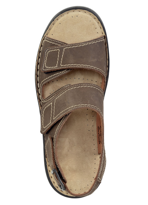 Sandalen & Pantoletten - GINO GALANTE Sandale aus gefettetem, schattiertem Rind-Nubukleder Ansicht 5 Sandalen & Pantoletten - GINO GALANTE Sandale aus gefettetem, schattiertem Rind-Nubukleder, in Größe 040 bis 047, in Farbe JEANS Ansicht 5