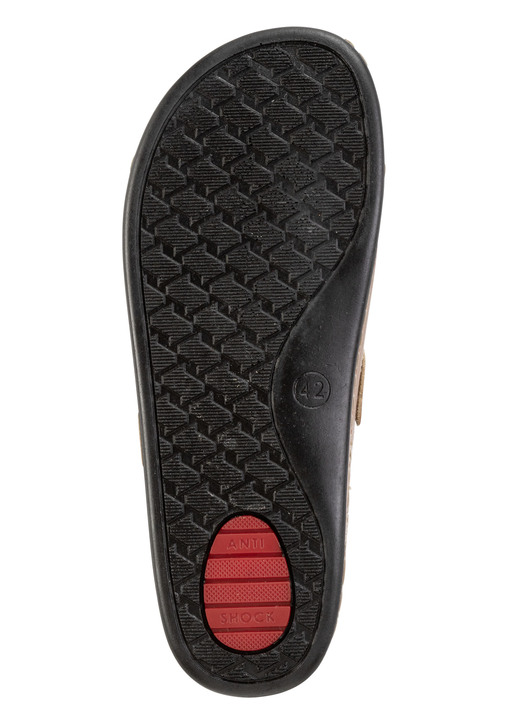 Sandalen & Pantoletten - Pantolette aus Nappaleder mit luftiger Perforation, in Größe 041 bis 046, in Farbe WEISS Ansicht 6