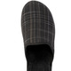 Hausschuhe - Pantoffel aus kariertem Textil, in Größe 040 bis 046, in Farbe SCHWARZ-BRAUN – Farbe SCHWARZ-BRAUN – Ansicht 2