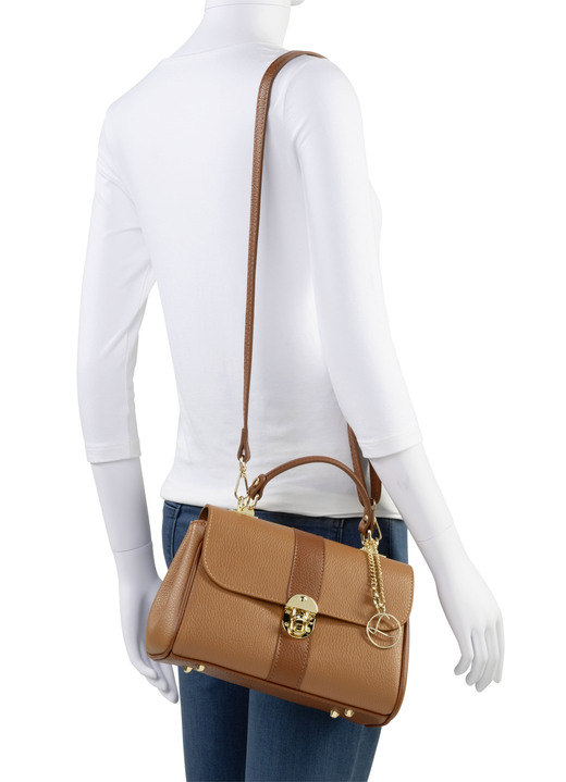 Taschen - Laurina Tasche aus genarbtem Kalb-Nappaleder, in Farbe BEIGE-PINK Ansicht 6