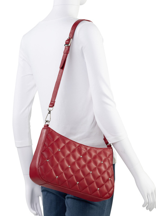 Taschen - Laurina Tasche mit angesagter Steppung und Ziernieten, in Farbe WEISS Ansicht 9