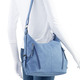 Taschen - Tasche aus weichem, dezent schattiertem Synthetik, in Farbe JEANSBLAU – Farbe JEANSBLAU – Ansicht 3