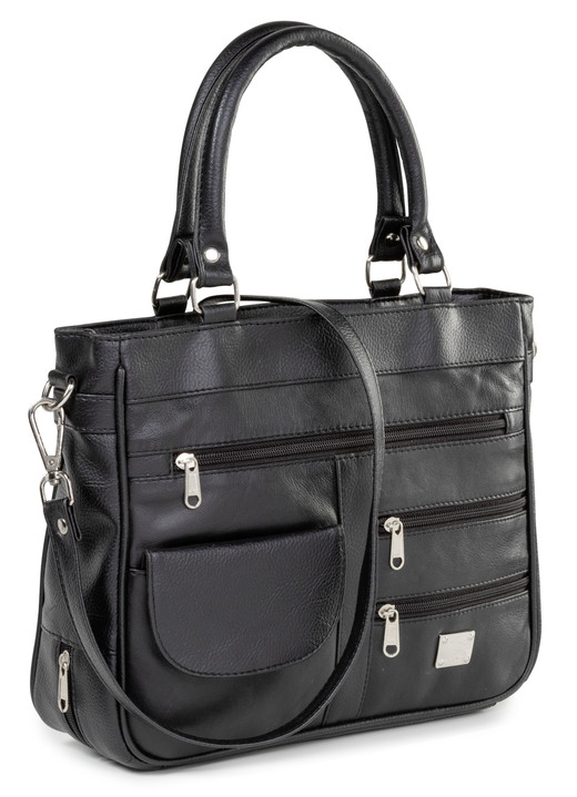 Taschen - Laurina, Damen, Tasche, mit abnehmbarer, verstellbarer Umhängeriemen, in Farbe SCHWARZ Ansicht 1