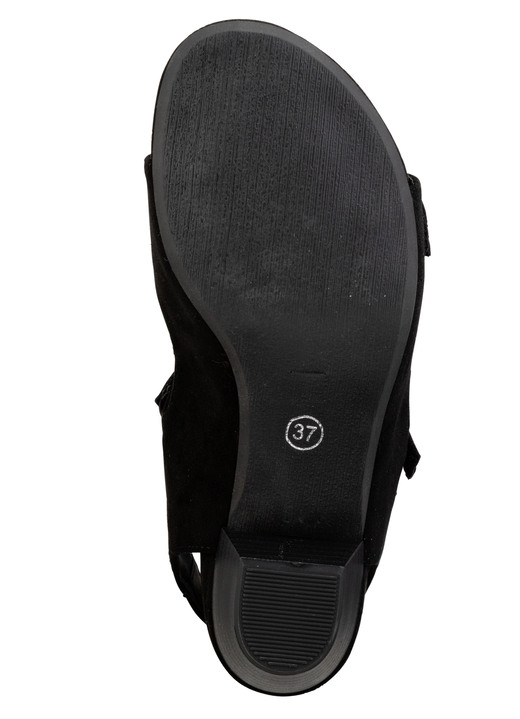 Sandaletten & Pantoletten - Andrea Conti, modische Damen-Sandaletten, Weite G, mit Klettverschluss, in Größe 036 bis 042, in Farbe SCHWARZ Ansicht 3