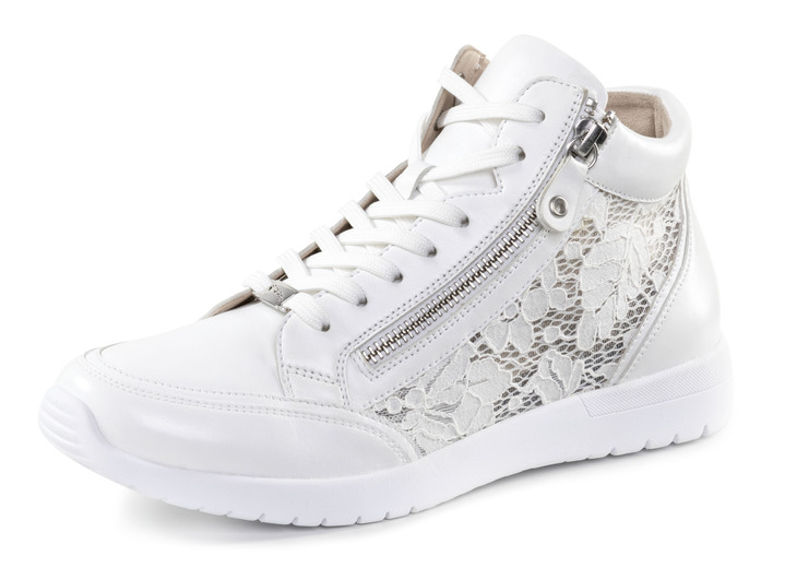 Stiefel & Stiefeletten - ELENA EDEN, schicke Damen-Boots, Weite G, mit herausnehmbarem Fußbett, in Größe 036 bis 042, in Farbe WEISS Ansicht 1