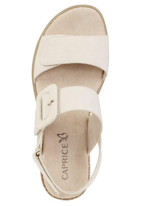 Sandaletten & Pantoletten - ELENA EDEN Sandalette aus feinem Nubukleder, in Größe 036 bis 042, in Farbe ECRU Ansicht 2