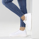 Slipper & Schnürschuhe - ELENA EDEN, stylische Damen-Sneaker, Weite G, herausnehmbares Fußbett, in Größe 036 bis 042, in Farbe WEISS – Farbe WEISS – Ansicht 4