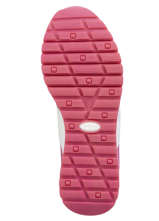 Slipper & Schnürschuhe - ELENA EDEN Sneaker mit Zier-Perforation Ansicht 3 Slipper & Schnürschuhe - ELENA EDEN Sneaker mit Zier-Perforation, in Größe 036 bis 042, in Farbe PINK-WEISS Ansicht 3