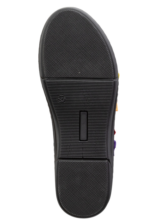 Slipper & Schnürschuhe - Andrea Conti Slipper mit bunten, dekorativ eingesetzten Gummizügen, in Größe 036 bis 042, in Farbe WEISS Ansicht 6