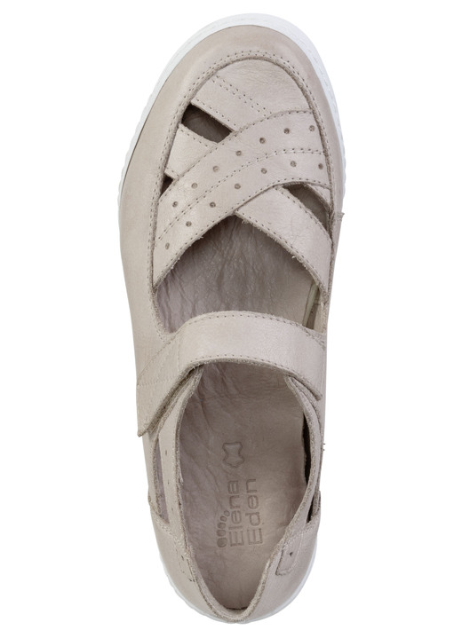 Slipper & Schnürschuhe - ELENA EDEN Slipper aus weichem Nappaleder, in Größe 036 bis 041, in Farbe KIESEL Ansicht 2