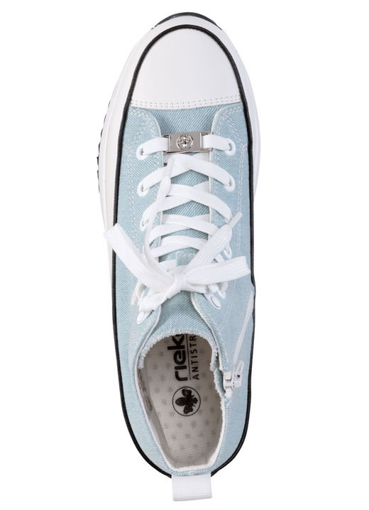 Stiefel & Stiefeletten - Rieker Schnür-Bootie in Leo-Print oder Denim-Style, in Größe 036 bis 042, in Farbe BRAUN-SCHWARZ-WEISS Ansicht 5