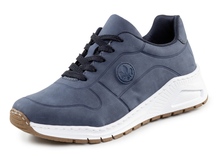Slipper & Schnürschuhe - Rieker, stylische Damen-Sneaker, Weite H, mit herausnehmbarem Fußbett, in Größe 036 bis 042, in Farbe JEANS Ansicht 1