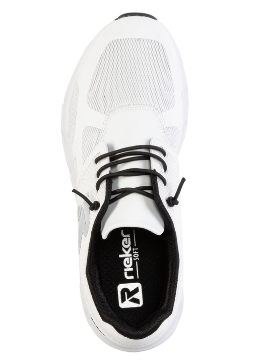 Slipper & Schnürschuhe - Rieker Sneaker aus teilweise beschichtetem Meshmaterial Ansicht 2 Slipper & Schnürschuhe - Rieker Sneaker aus teilweise beschichtetem Meshmaterial, in Größe 036 bis 043, in Farbe WEISS Ansicht 2
