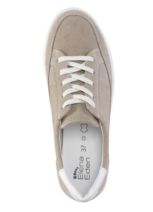 Slipper & Schnürschuhe - ELENA EDEN Schnür-Sneaker aus Veloursleder, in Größe 036 bis 042, in Farbe BLEU Ansicht 5