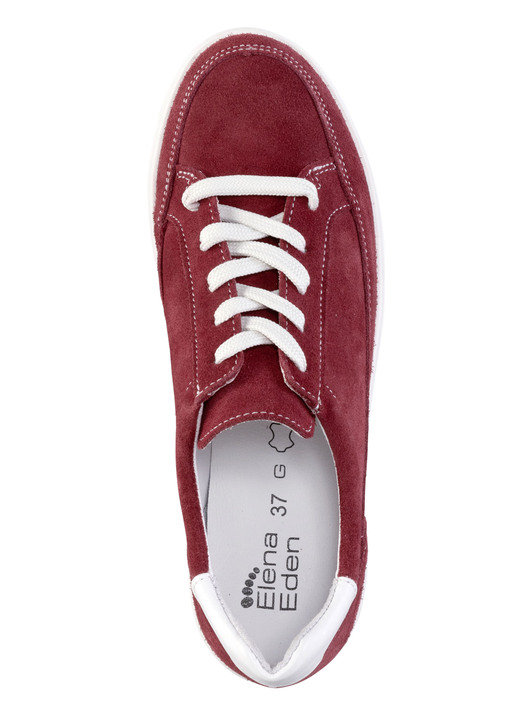 Slipper & Schnürschuhe - ELENA EDEN Schnür-Sneaker aus Veloursleder, in Größe 036 bis 042, in Farbe BLEU Ansicht 8