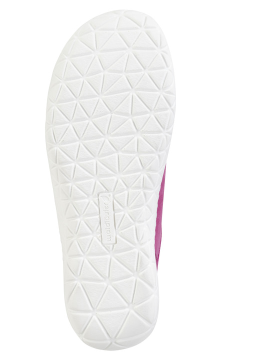 Slipper & Schnürschuhe - Waldläufer Sneaker mit Perforation, in Größe 3 1/2 bis 8, in Farbe PINK-WEISS Ansicht 3