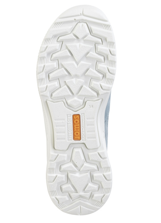 Slipper & Schnürschuhe - Schnürschuh aus Meshmaterial und Veloursleder, in Größe 036 bis 042, in Farbe HELLBLAU Ansicht 3