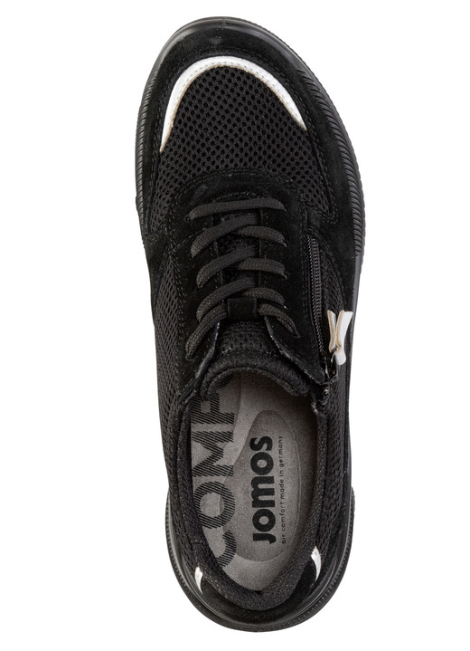 Slipper & Schnürschuhe - Schnürschuh aus Meshmaterial und Veloursleder, in Größe 036 bis 042, in Farbe HELLBLAU Ansicht 5