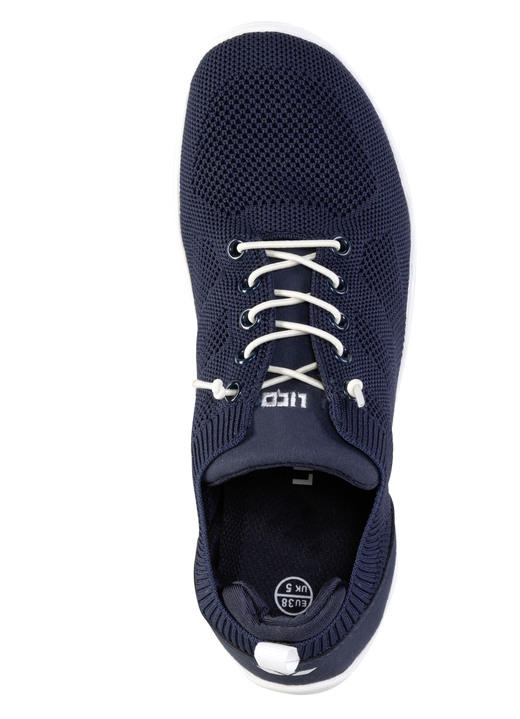 Slipper & Schnürschuhe - Barfußschuh aus dehnbarem Strick-Material Ansicht 2 Slipper & Schnürschuhe - Barfußschuh aus dehnbarem Strick-Material, in Größe 036 bis 042, in Farbe MARINE Ansicht 2