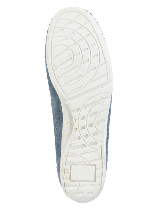 Slipper & Schnürschuhe - ELENA EDEN Slipper mit seitlichen Gummizügen, in Größe 036 bis 042, in Farbe JEANS Ansicht 3