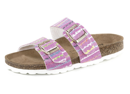 ELENA EDEN Pantolette aus interessant dessiniertem Synthetik