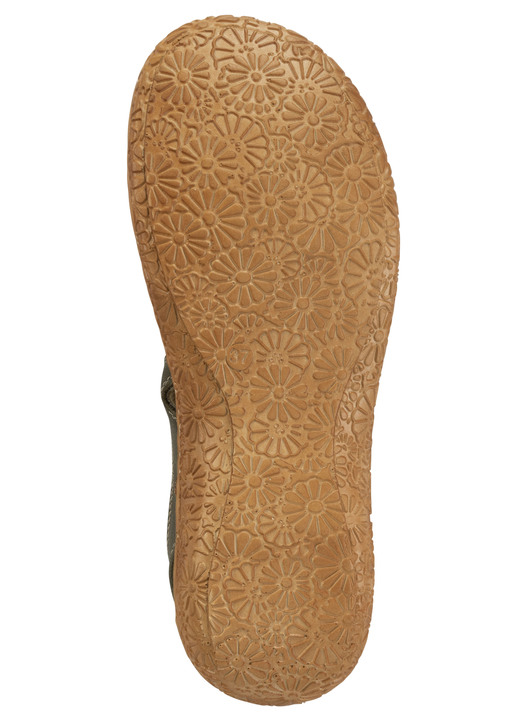 Slipper & Schnürschuhe - ELENA EDEN Slipper aus Nappaleder mit Knitter-Struktur, in Größe 036 bis 042, in Farbe JEANS Ansicht 6