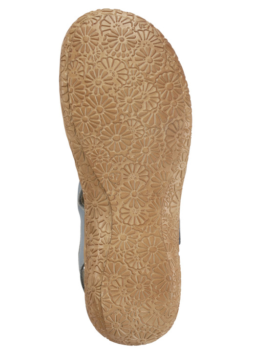 Slipper & Schnürschuhe - ELENA EDEN Slipper aus Nappaleder mit Knitter-Struktur, in Größe 036 bis 042, in Farbe JEANS Ansicht 3