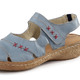 Slipper & Schnürschuhe - ELENA EDEN Slipper aus Nappaleder mit Knitter-Struktur, in Größe 036 bis 042, in Farbe JEANS – Farbe JEANS – Ansicht 1