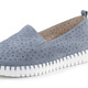 Slipper & Schnürschuhe - ELENA EDEN, sommerliche Damen-Slipper, Weite H, mit herausnehmbarem Fußbett, in Größe 036 bis 042, in Farbe JEANS – Farbe JEANS – Ansicht 1