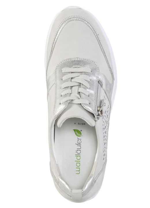 Slipper & Schnürschuhe - Waldläufer, bequeme Damen-Schnürschuhe, Weite H, mit herausnehmbarem Fußbett, in Größe 3 1/2 bis 8, in Farbe PASTELLGRAU Ansicht 2