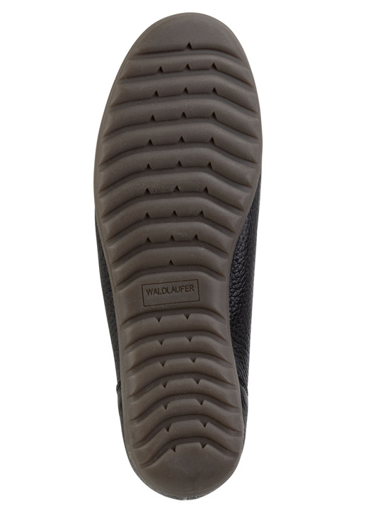 Slipper & Schnürschuhe - Waldläufer, bequeme Damen-Slipper, Weite H, mit herausnehmbarem Fußbett, in Größe 3 1/2 bis 8, in Farbe SCHWARZ Ansicht 3