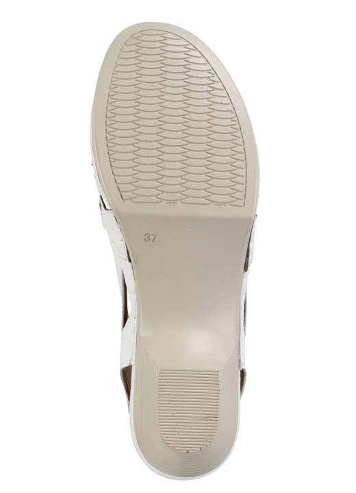 Sandaletten & Pantoletten - Gemini, klassische Damen-Sandaletten, Weite G, aus Leder, in Größe 036 bis 042, in Farbe JEANS Ansicht 9