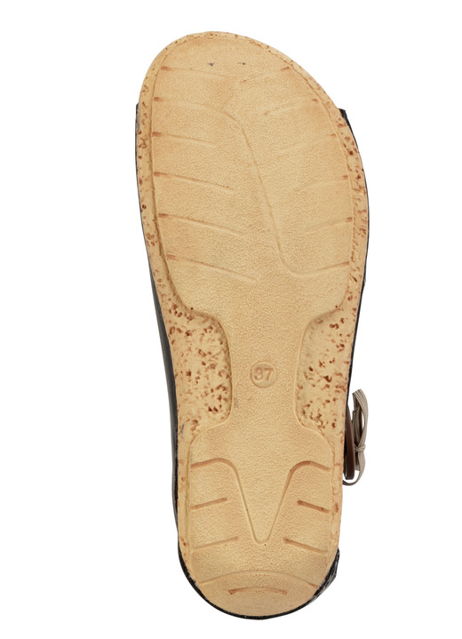 Sandaletten & Pantoletten - Gemini Sandale aus teils schattiertem Rind-Nappaleder, in Größe 036 bis 042, in Farbe COGNAC Ansicht 6
