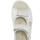 Sandaletten & Pantoletten - Waldläufer, bequeme Damen-Sandalen, Weite H, mit herausnehmbarem Fußbett – Farbe NATURWEISS – Ansicht 2 Sandaletten & Pantoletten - Waldläufer, bequeme Damen-Sandalen, Weite H, mit herausnehmbarem Fußbett, in Größe 3 1/2 bis 8, in Farbe STAHLBLAU – Farbe NATURWEISS – Ansicht 2