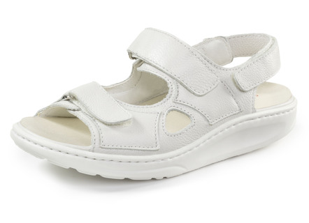 Waldläufer, bequeme Damen-Sandalen, Weite H, mit herausnehmbarem Fußbett