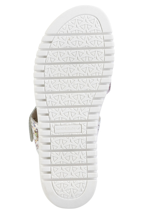 Sandaletten & Pantoletten - Waldläufer Sandale aus glänzend bedrucktem Nubukleder Ansicht 3 Sandaletten & Pantoletten - Waldläufer Sandale aus glänzend bedrucktem Nubukleder, in Größe 3 1/2 bis 8, in Farbe ECRU-BUNT Ansicht 3