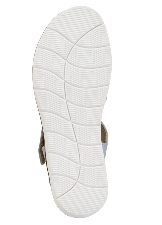 Sandaletten & Pantoletten - ELENA EDEN, modische Damen-Sandale, Weite H, mit herausnehmbarem Fußbett, in Größe 036 bis 042, in Farbe BLEU Ansicht 3