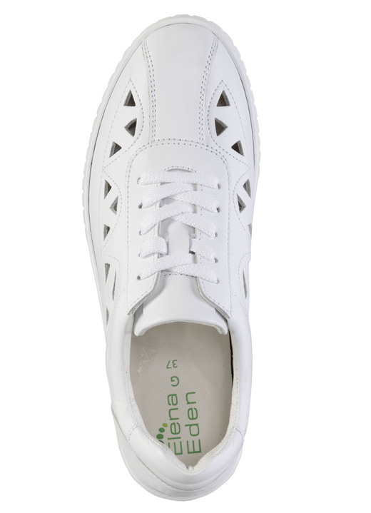 Slipper & Schnürschuhe - ELENA EDEN Sneaker aus Veloursleder, in Größe 036 bis 042, in Farbe LAVENDEL-WEISS Ansicht 5