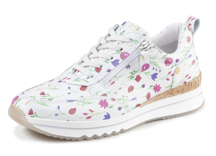 ELENA EDEN Sneaker aus floral bedrucktem Nappaleder